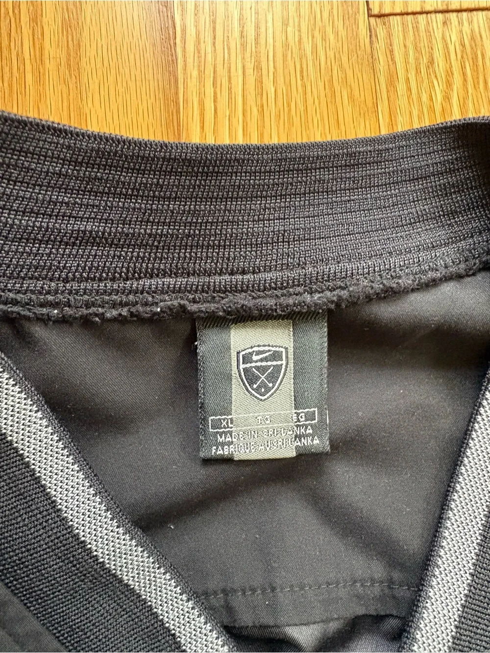 Vintage Nike Tour Performance Men’s V-Neck Pullover Vest XL X-Large Black Gray